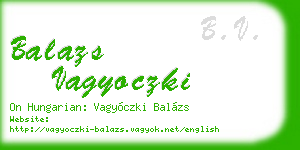 balazs vagyoczki business card
