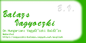 balazs vagyoczki business card